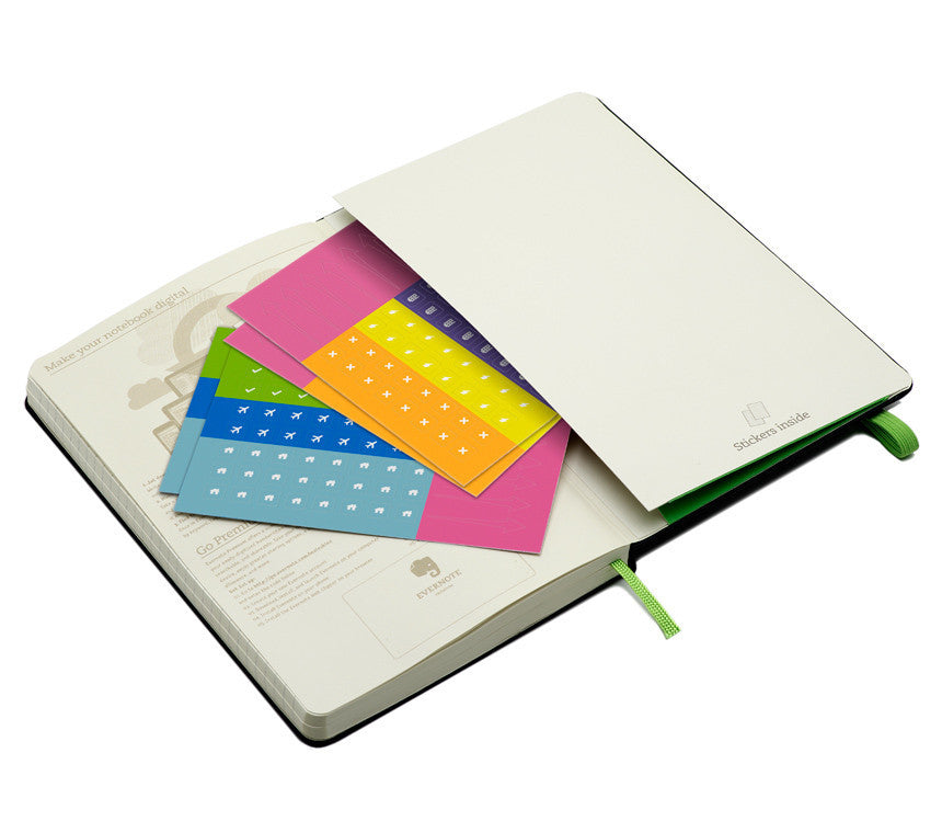 Moleskine Evernote Smart Notebook - Large Hard Cover Journal with Squared Pages for Note Taking, Sketching & Digital Sync | Perfect for Students, Professionals & Creative Work