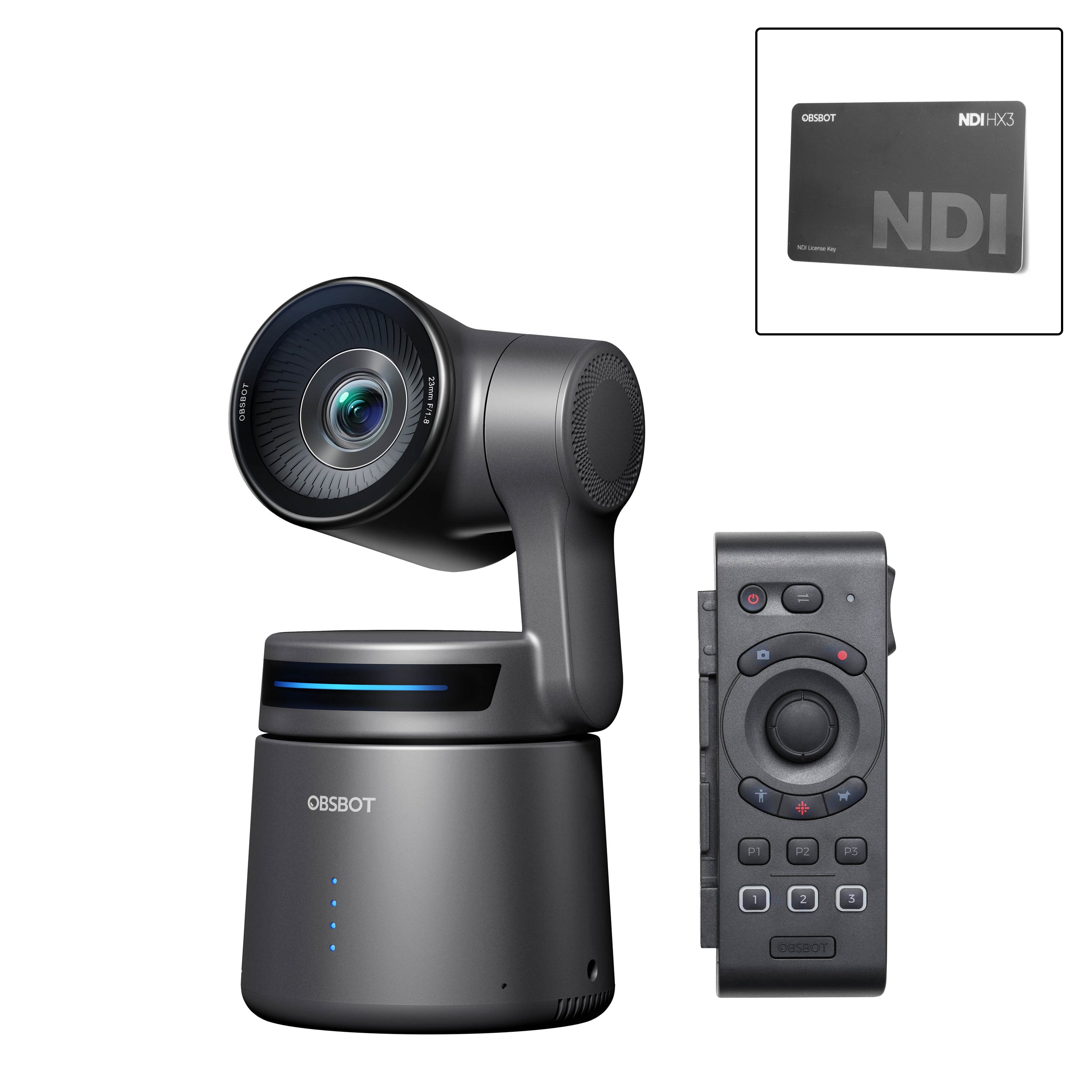 OBSBOT Tail Air Wireless Remote Control Combo for Smartphone & Camera - Perfect for Vlogging, Live Streaming & Photography