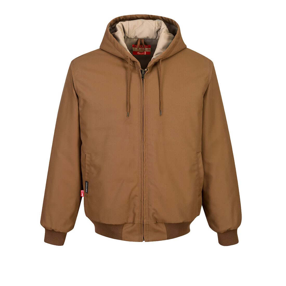 Portwest Men's UFR48 Flame Resistant Work Jacket - High Visibility Safety Coat for Construction & Industrial Use | OSHA Compliant | Waterproof & Windproof | Ideal for Outdoor Work, Welding & Hazardous Environments