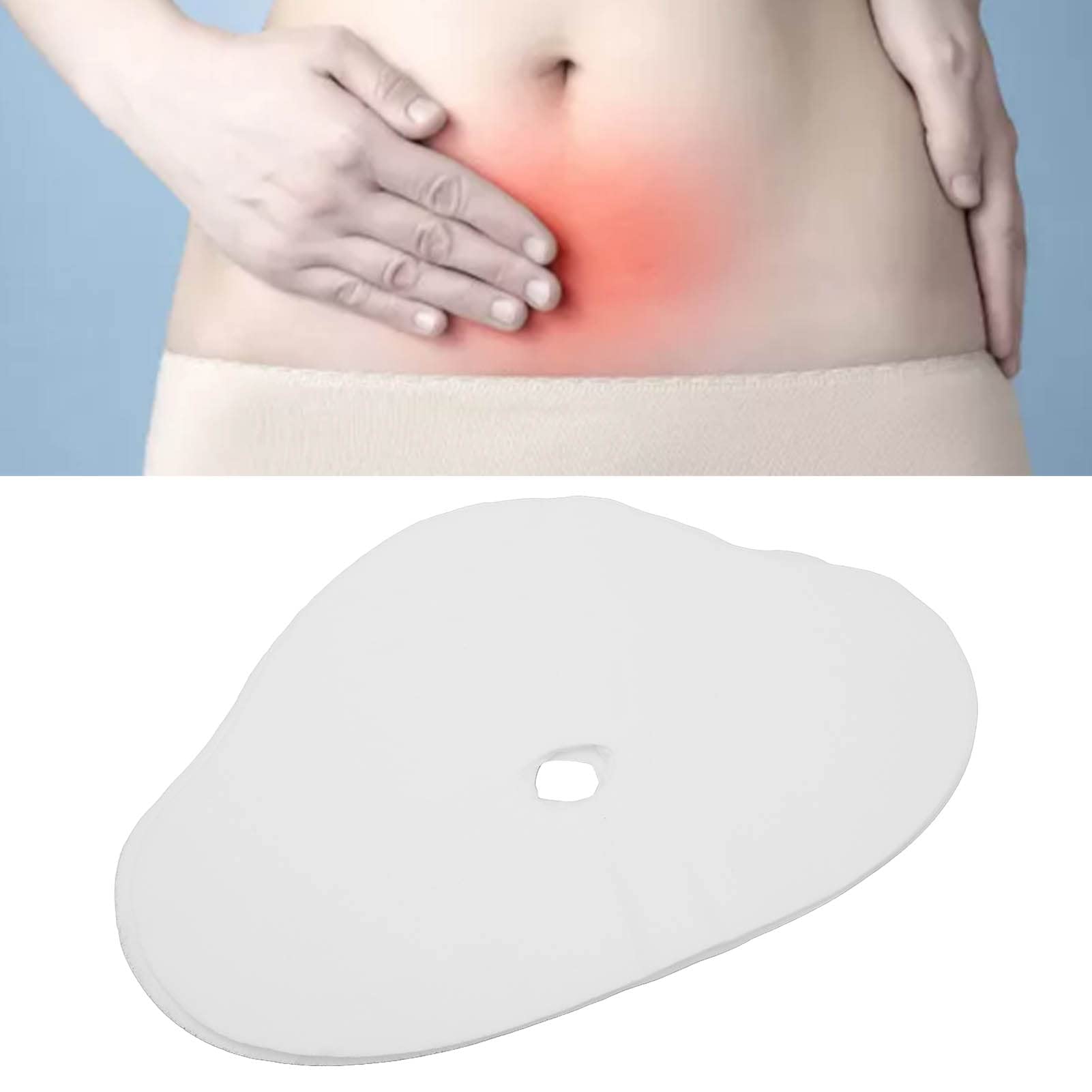 50pcs Disposable Belly Beauty Stickers - Soft Cotton Hydrotherapy Compress Pads for Stomach Relief & Postpartum Care | Perfect for Period Cramps, IBS & Post-Surgery Recovery
