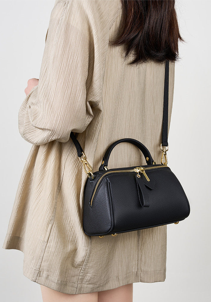 Minimalist Small Boston Bag - Stylish & Compact Crossbody Shoulder Bag for Women & Men | Perfect for Travel, Work & Everyday Use