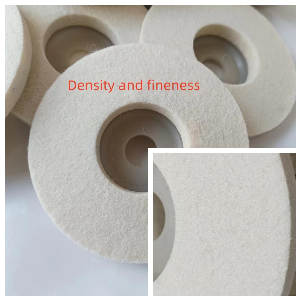 10CM Wool Polishing Wheel Disc for Angle Grinder - 10 Pack - Metal, Glass, Ceramic & Marble Surface Polishing & Rust Removal - Perfect for DIY Projects, Auto Detailing & Home Renovation