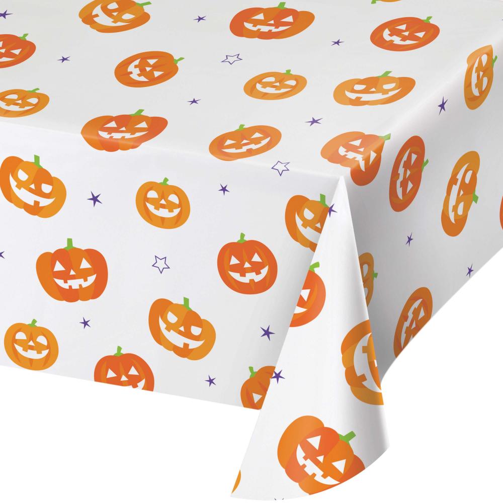 12-Pack Halloween Paper Table Covers - Bulk Disposable Party Decorations for Halloween, Thanksgiving, and Fall Celebrations