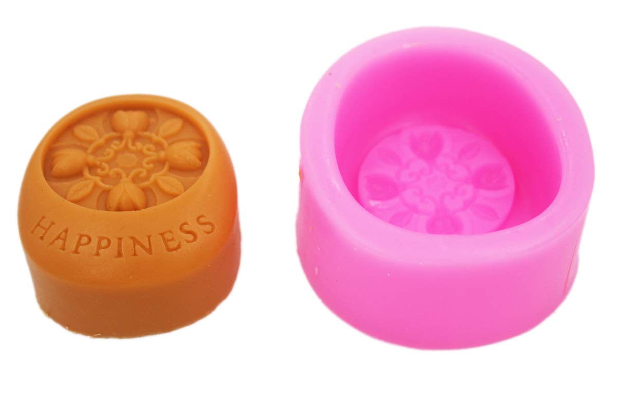 Premium Silicone Soap Molds for DIY Handmade Soap Making - Happiness Craft Art Soap Molds for Bath Bombs, Candles & Gifts - Perfect for Home Spa, Wedding Favors & Craft Projects