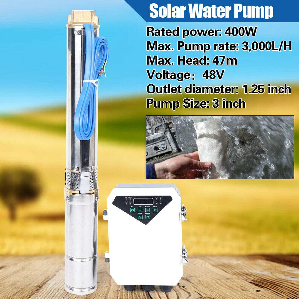 48V 400W Deep Well Submersible Solar Water Pump with MPPT Controller - 3