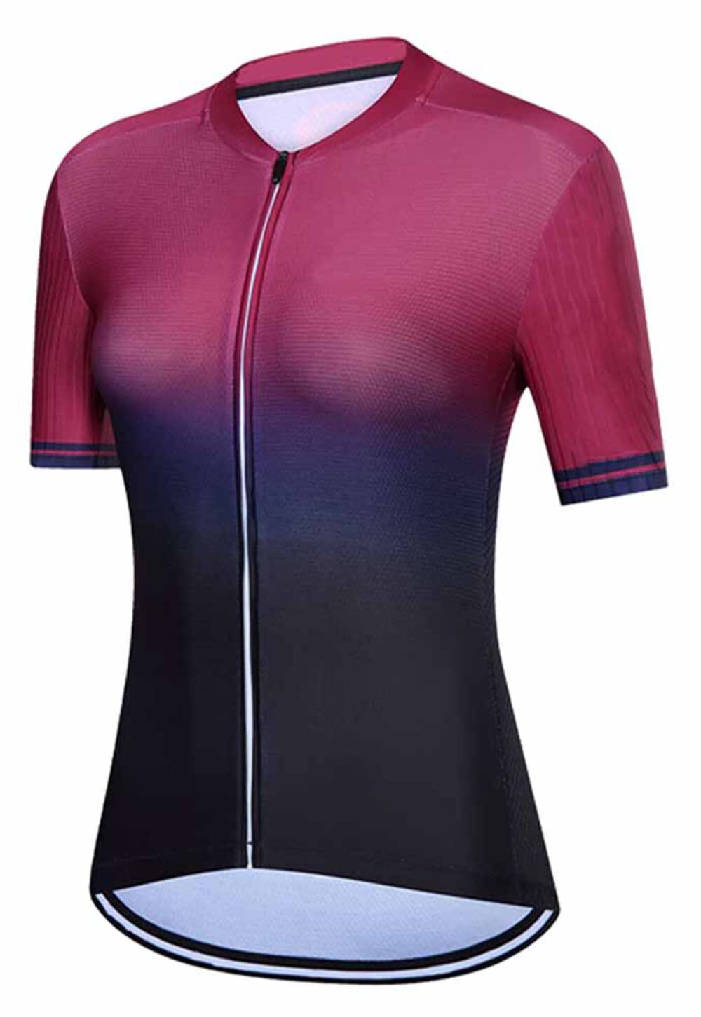Women's Breathable Rose Print Cycling Jersey - Short Sleeve Bike Shirt for Road & Mountain Biking - Perfect for Outdoor Cycling, Commuting & Fitness Training