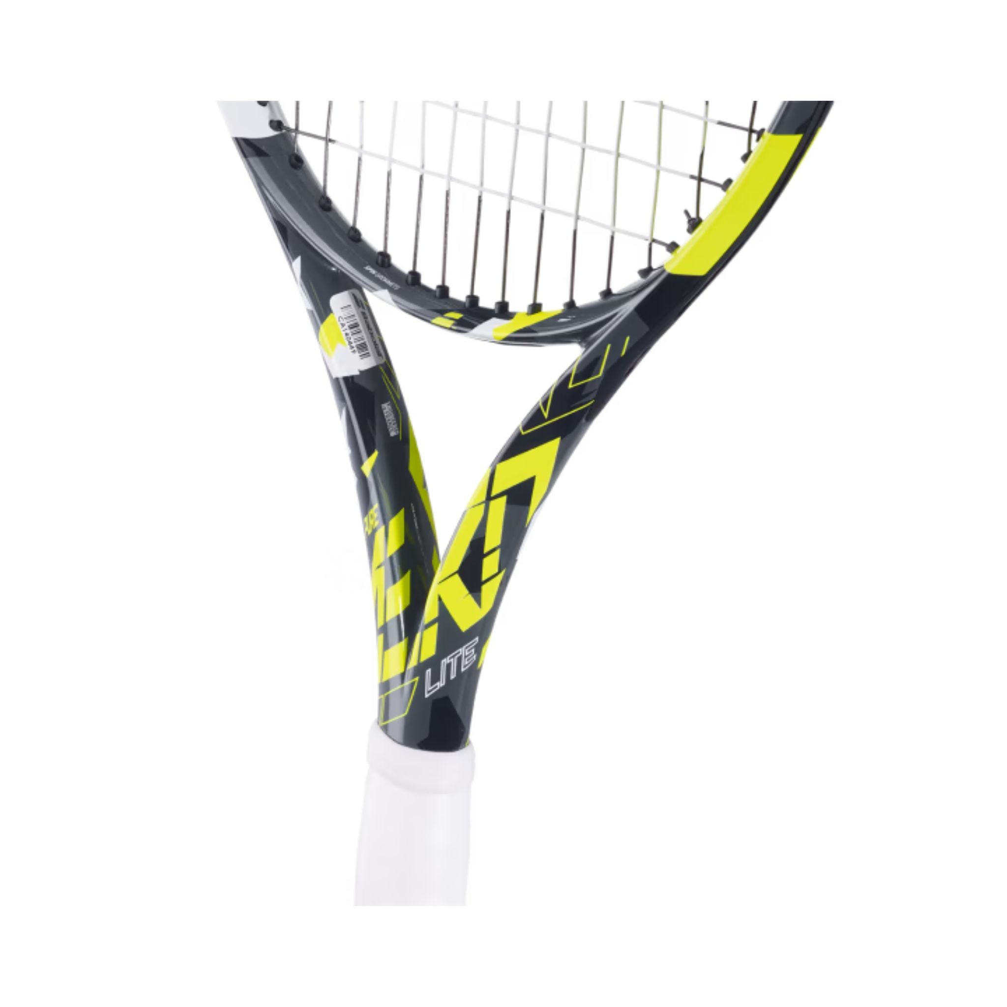 Babolat Pure Aero Lite Unstrung Tennis Racquet | Lightweight Performance Racket for Women & Juniors | Grey/Yellow/White | Perfect for Beginners & Recreational Players