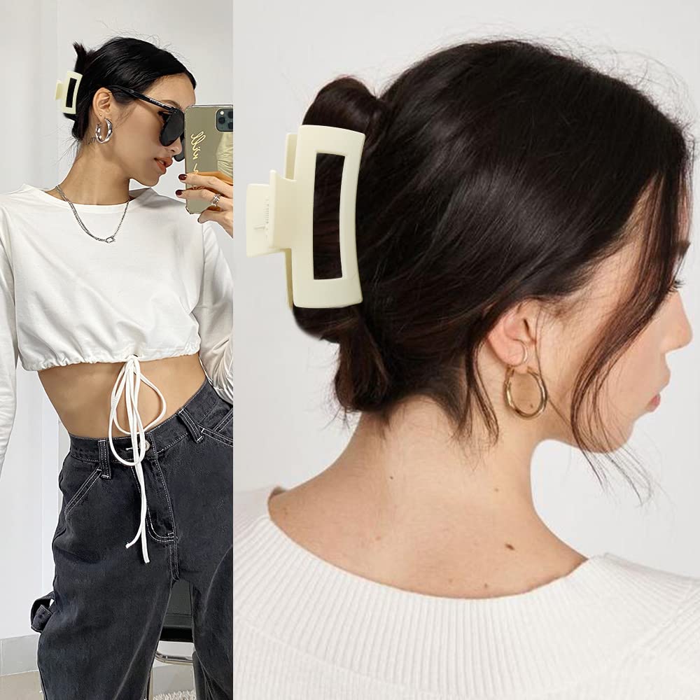 Ahoney 5 Pack Daisy Hair Clips for Women - Cute Banana Clips for Thick Hair Styling - Perfect for Daily Wear & Gifts