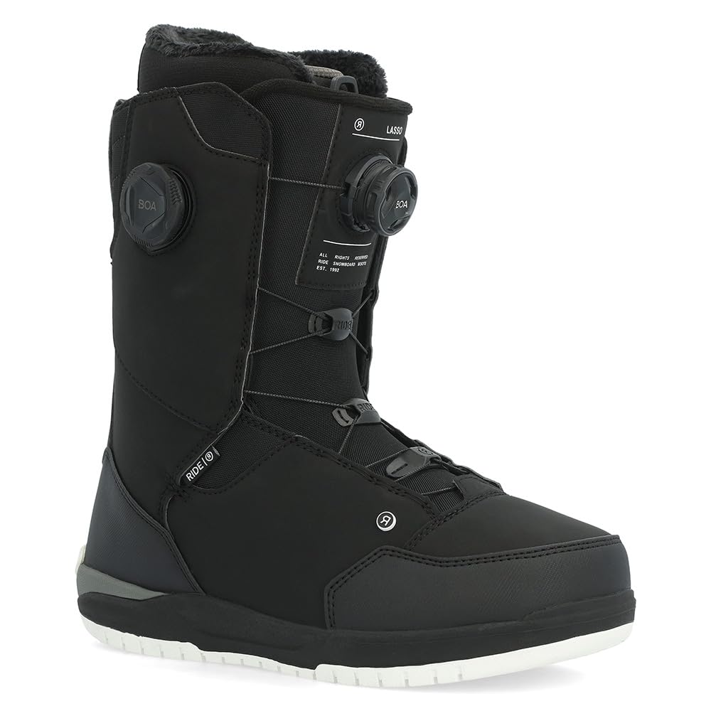 Ride Lasso Men's Snowboard Boots - Comfortable & Durable for All-Mountain Riding | Perfect for Freestyle, Park & Powder Snowboarding