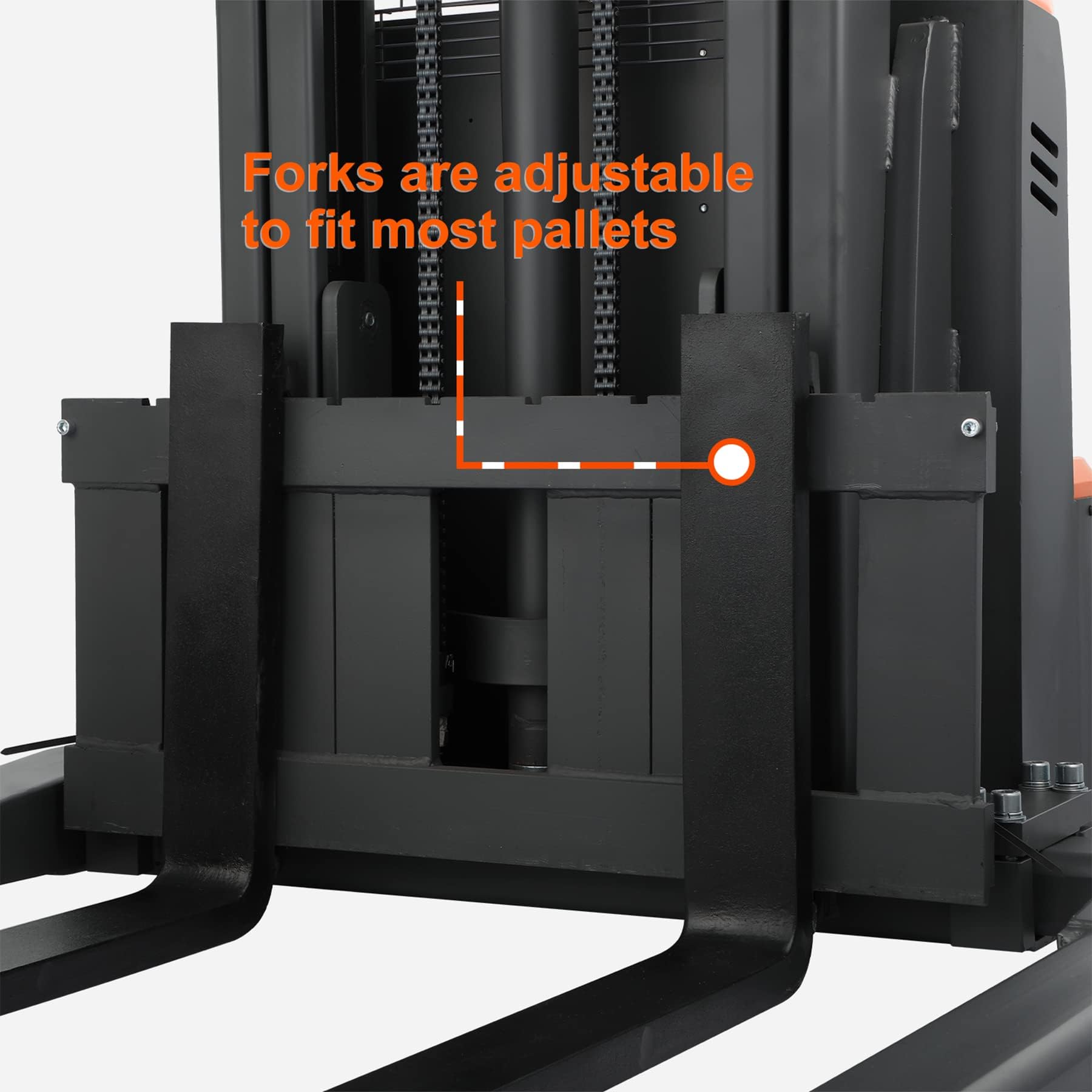 Electric Pallet Stacker 3300 lb Capacity, 130