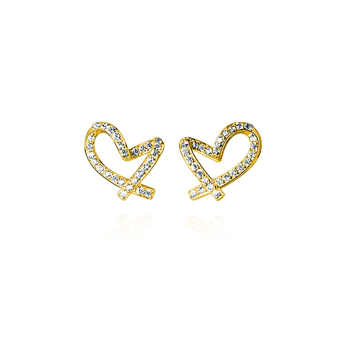 Reffeer 925 Sterling Silver Hollow Heart Stud Earrings for Women & Teens - Open Love Shaped Studs | Perfect for Valentine's Day, Anniversary Gifts & Everyday Wear