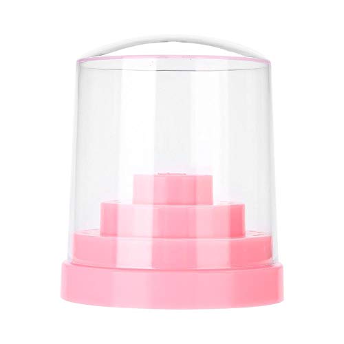 Professional 48-Hole Nail Drill Bit Organizer Stand - Pink Acrylic Nail Art Drill Holder for Salon & Home Manicure - Perfect for Nail Technicians & DIY Nail Art Enthusiasts - Great for Salon Organization & Home Nail Care