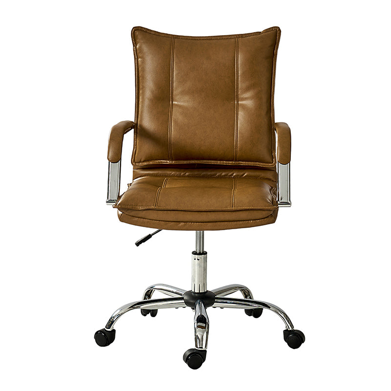 Ergonomic Doug Task Chair with Padded Arms - Adjustable Office Chair for Home & Work - Comfortable Desk Chair with Lumbar Support for Long Hours Sitting
