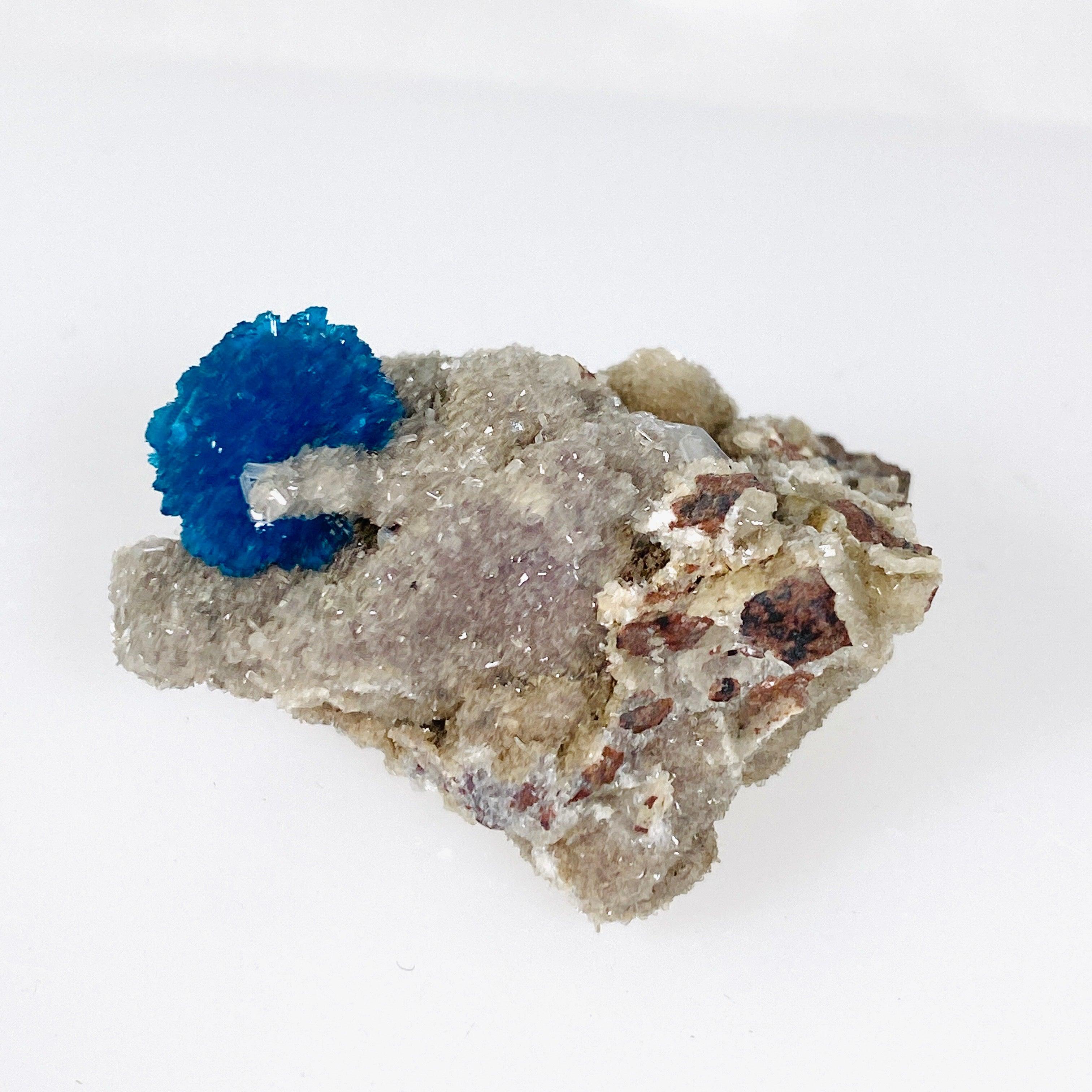 Natural Cavansite Crystal Specimen CAV 22 - Rare Blue Mineral Collection for Home Decor, Meditation & Healing Crystals Display