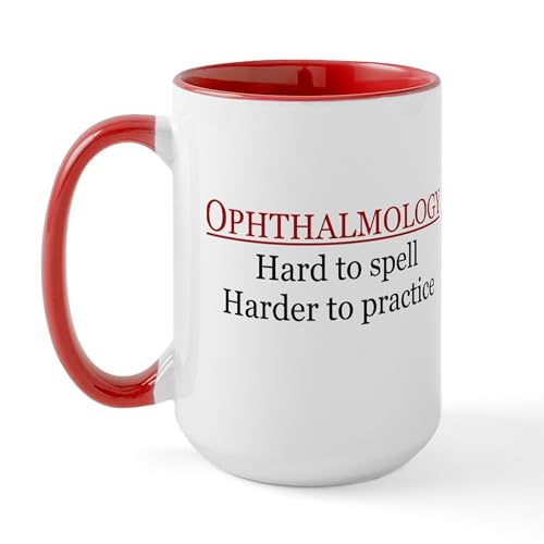 White/Red Inside - Ophthalmology Large Mug