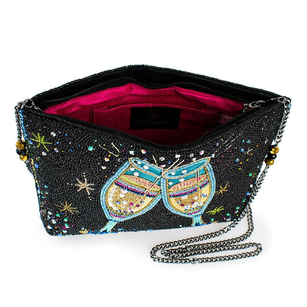 Stylish Mary Frances 'Cheers to That' Crossbody Handbag for Women - Perfect for Parties, Date Nights & Everyday Use