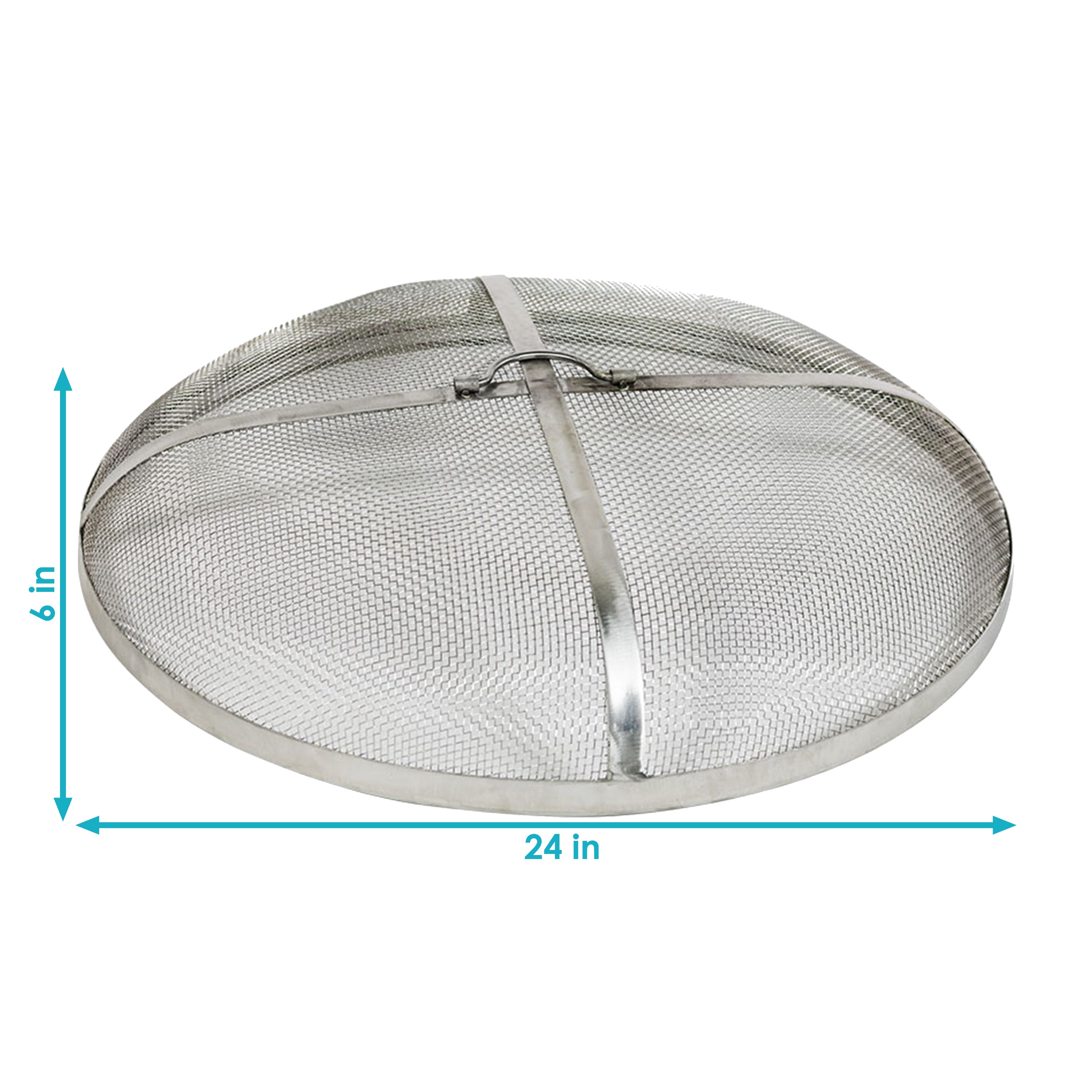 Sunnydaze Fire Pit Spark Screen - Heavy Duty Steel Mesh Cover for Campfires, Bonfires & Backyard Fire Pits - Protects from Flying Embers & Sparks