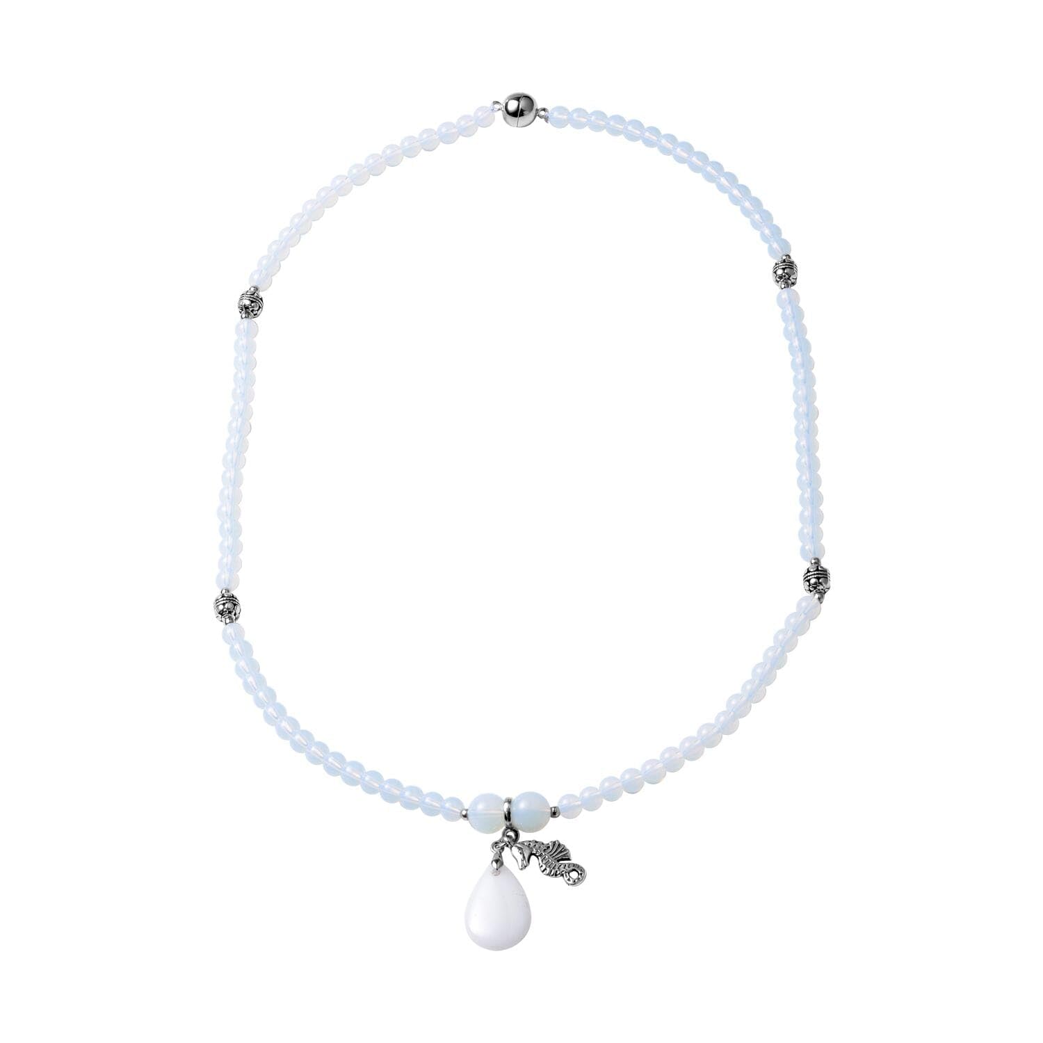 Shop LC Platinum Plated Multi-Wear Beaded Necklace with Gemstones – Elegant Bridal Jewelry for Engagement, Wedding & Anniversary – Perfect Birthday Gift for Women, 24
