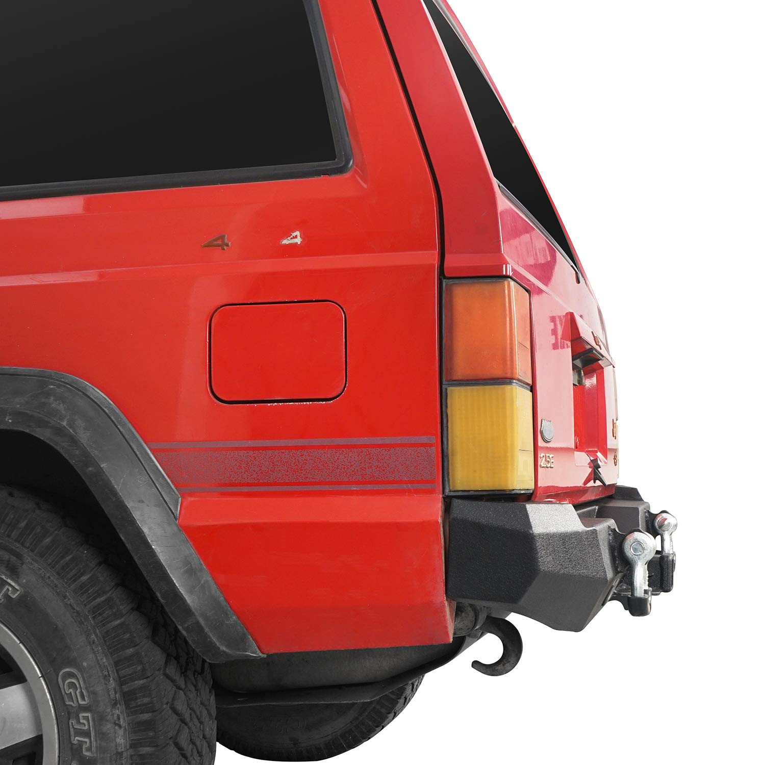 Hooke Road Heavy Duty Rear Bumper with 2×18W LED Lights & 2
