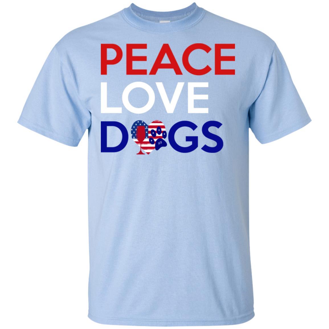 Peace Love Dog Ultra Soft Cotton T-Shirt for Women | Comfortable Casual Wear for Dog Lovers | Perfect for Outings, Gifts & Everyday Use