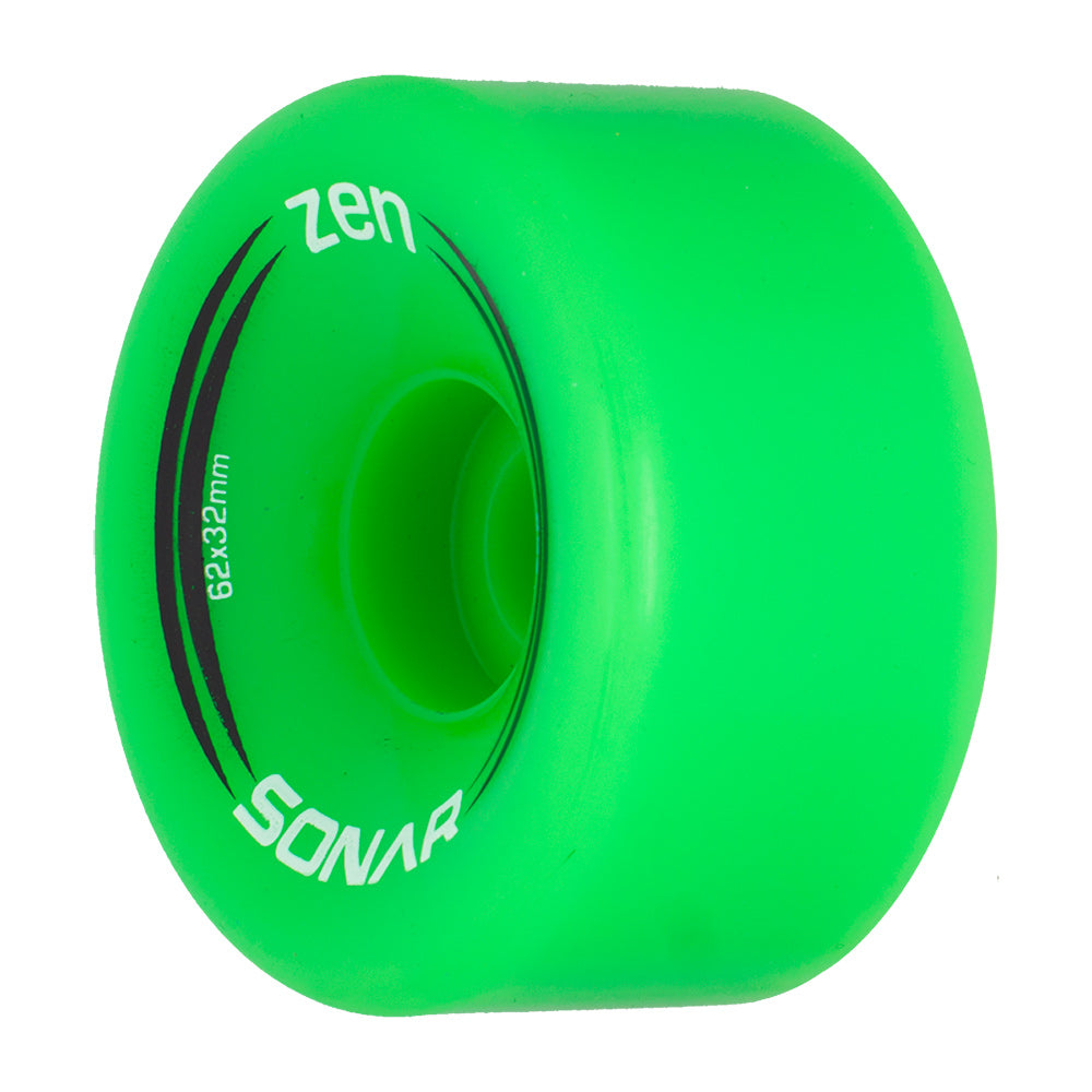 Radar Zen 62mm Quad Skateboard Wheels 4 Pack - Perfect for Cruising, Street Skating & Longboard Riding