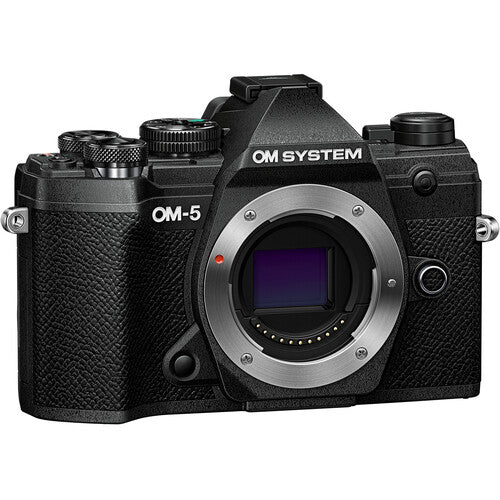 OM SYSTEM OM-5 Mirrorless Digital Camera (Black) - Compact & Lightweight for Travel, Vlogging & Outdoor Photography