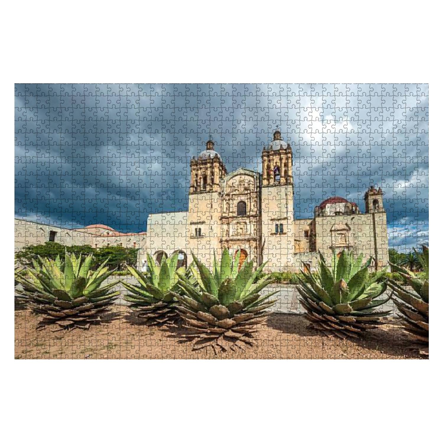 1000-Piece Wooden Jigsaw Puzzle - Church of Santo Domingo de Guzman in Oaxaca Mexico | Educational Puzzle for Kids & Adults | Stress Relief & Brain Training | Perfect for Family Game Night & Home Decor