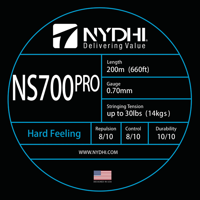 NYDHI NS700 PRO Badminton String Reel - 200m High Durability Nylon Strings for Professional Players | Perfect for Tournament Play & Training Sessions
