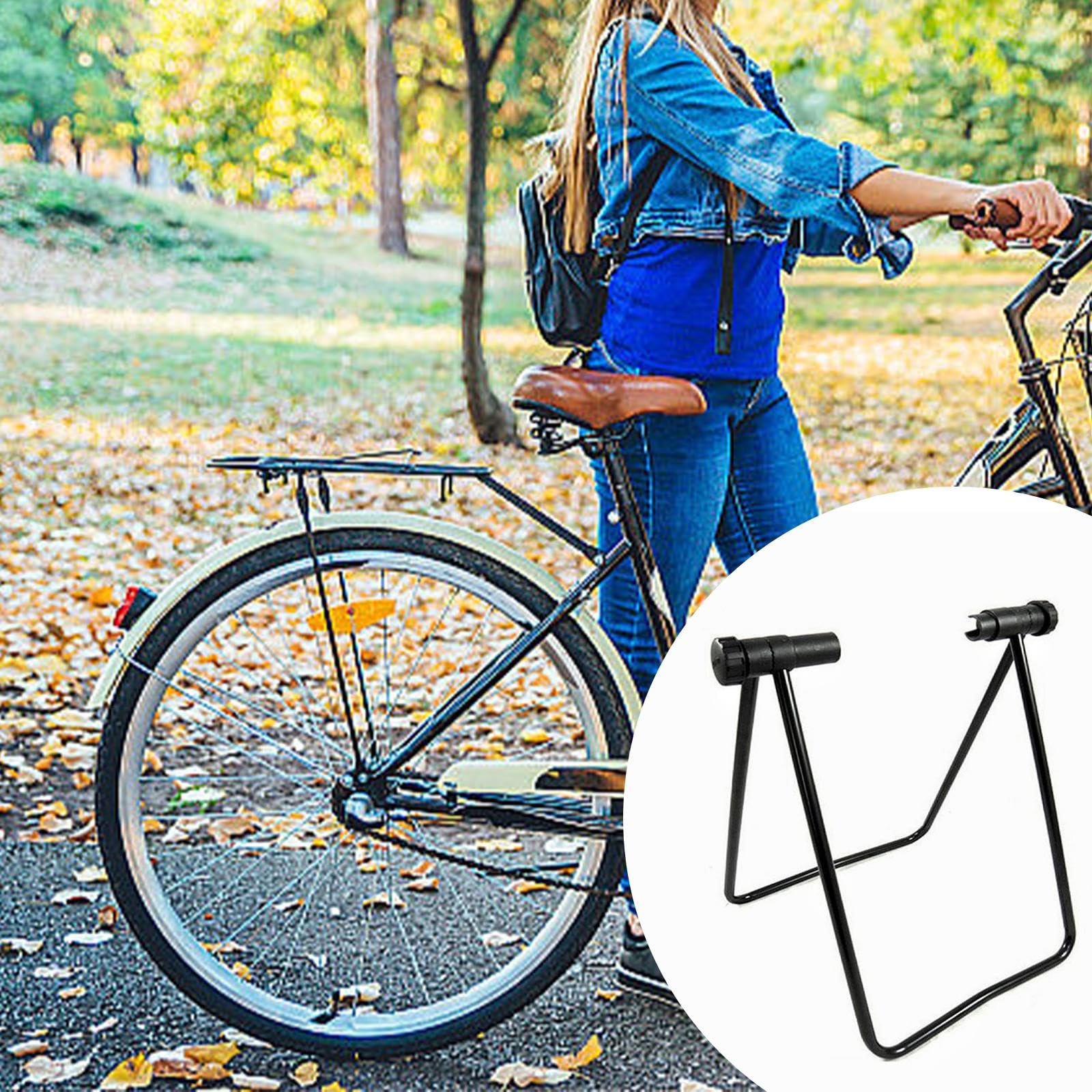 RockBike Bike Storage Stand - Space Saving Home Bike Rack for Garage & Apartment