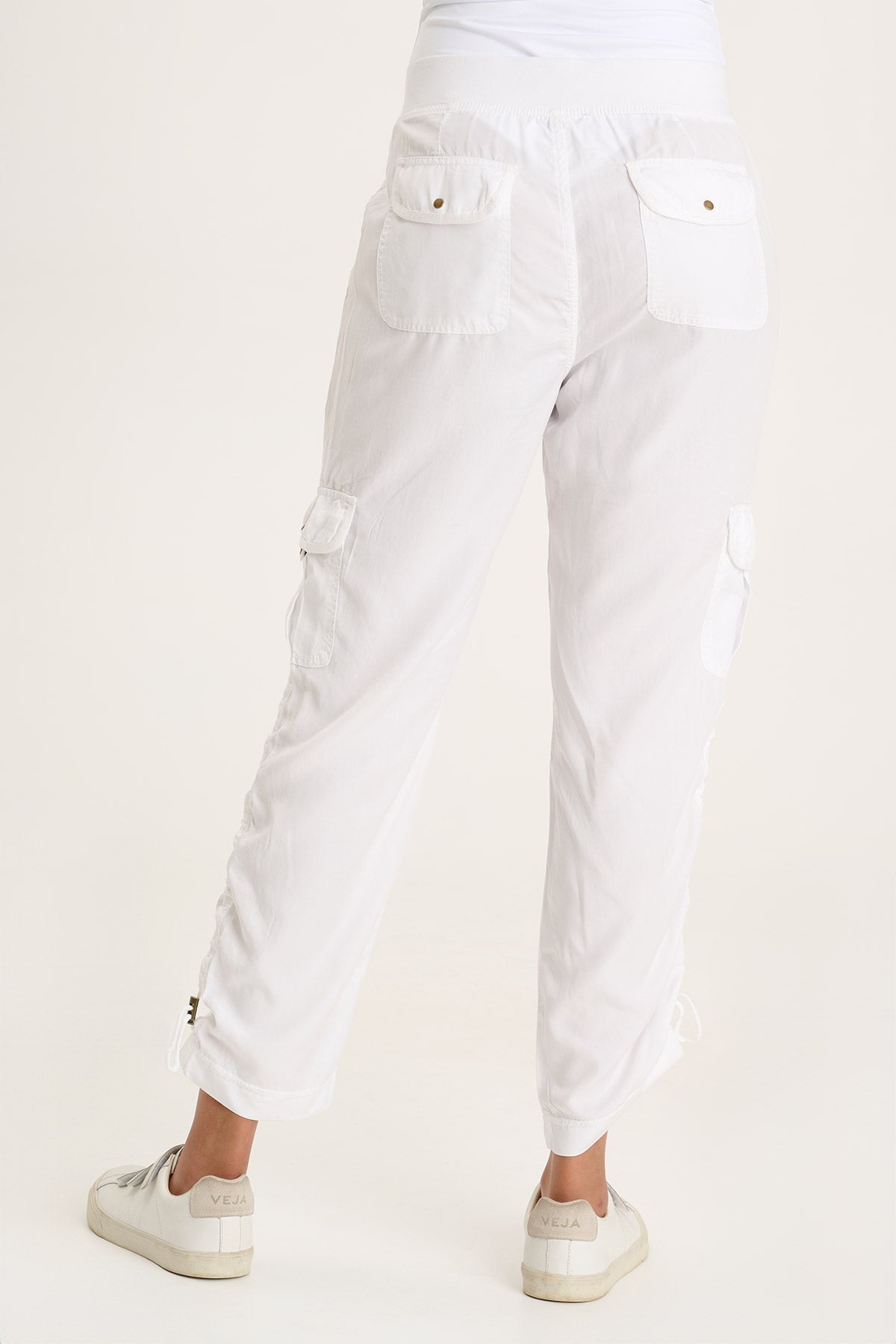 Sonova Women's White Pant - Comfortable Stretch Fit Casual Pants for Work, Travel & Everyday Wear