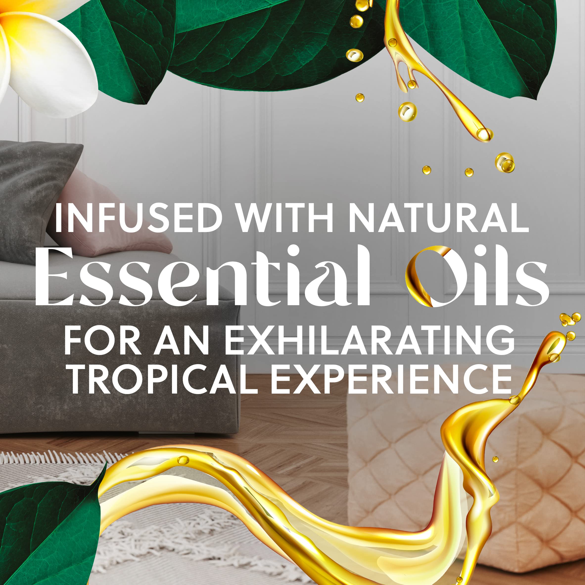 Air Wick Plug in Scented Oil Refill - 10ct Hawaiian Breeze - Eco-Friendly Essential Oil Air Freshener for Home, Office & Bathroom