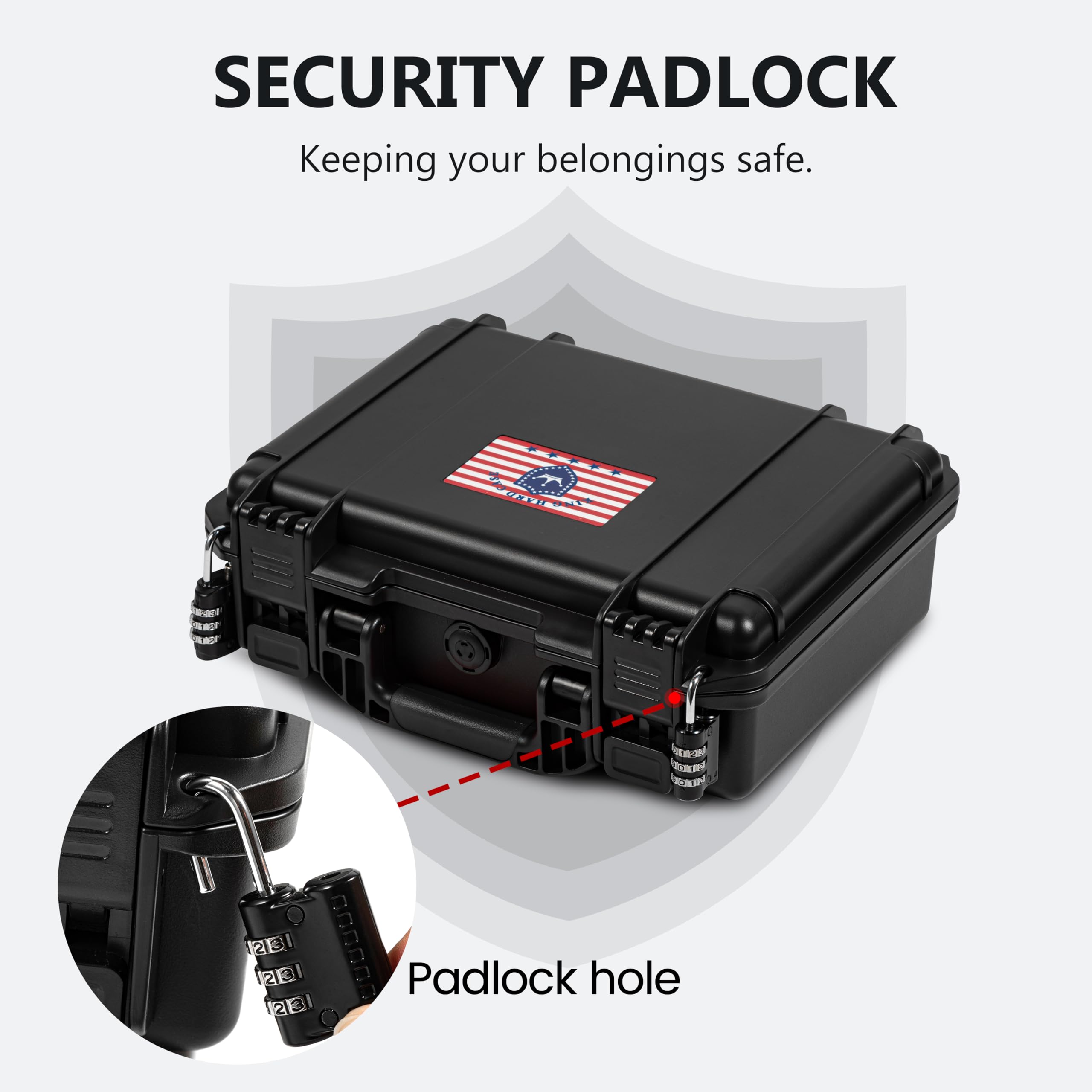 **SIG SAUER P322 & P365 Waterproof Lockable Hard Pistol Case with Pre-Cut Foam - TSA Approved Firearm Travel Case for Handguns (No Optics) - Ideal for Air Travel, Range Storage & Secure Transport**