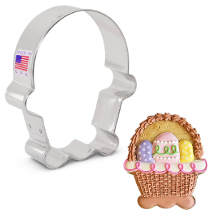 Ann Clark Easter Basket Cookie Cutter Set - Stainless Steel Bunny & Egg Shaped Cutters for Holiday Baking - Perfect for Easter Cookies, Cupcake Decorations & Spring Party Treats