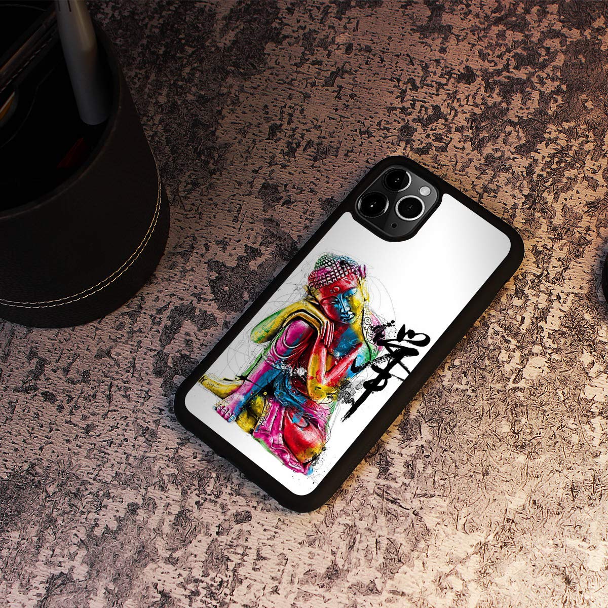 Durable Soft Protective Phone Case for iPhone 11 - Shockproof Slim Cover with Buddha Design (HOT12063) | Perfect for Everyday Use, Travel & Gift Giving