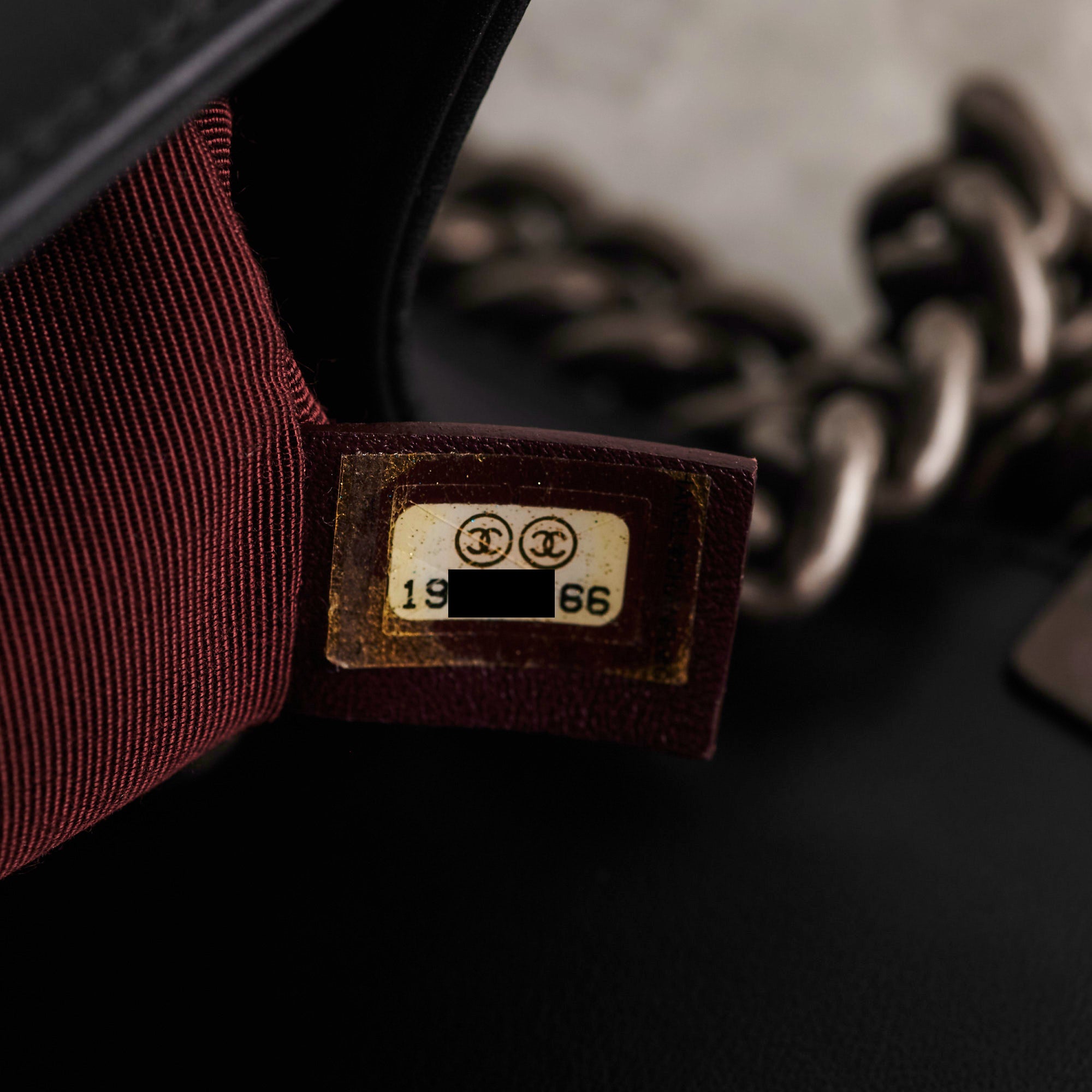 Chanel Old Medium Boy Chevron Black Leather Handbag - Luxury Designer Crossbody Bag for Women | Perfect for Evening Events, Parties & Date Nights