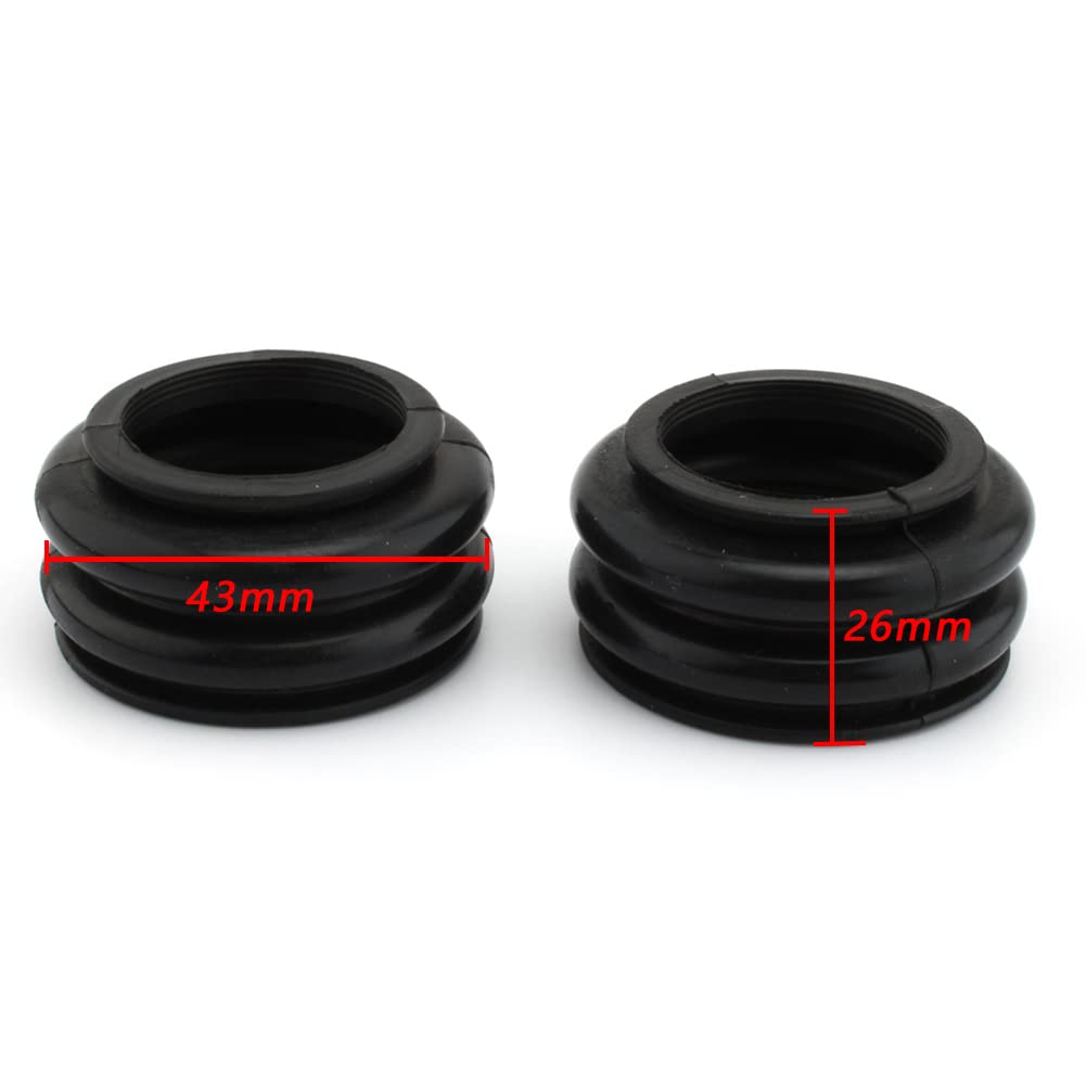 BMW R1100GS R1150GS R1200GS Adventure Telelever Ball Joint Rubber Boot Cover - Replacement Suspension Dust Seal Protector for Off-Road Motorcycle Riding & Adventure Touring
