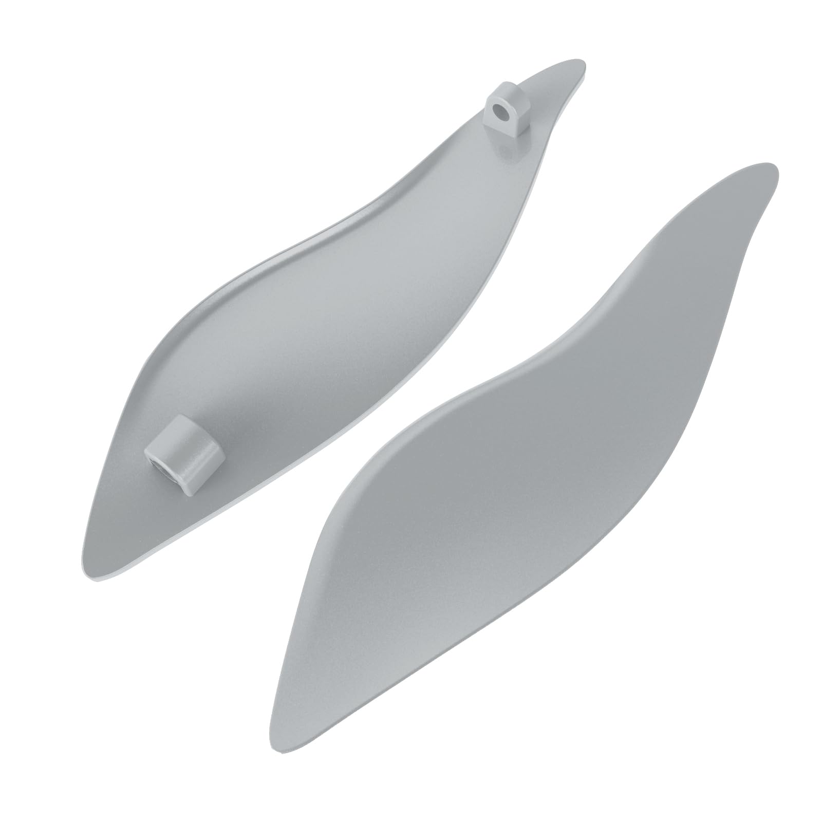 Harley Touring 2014-2023 Adjustable Fairing Air Deflectors & Side Wings Windshield Deflectors - Atlas Silver | Reduce Wind Noise & Improve Riding Comfort for Long Highway Trips