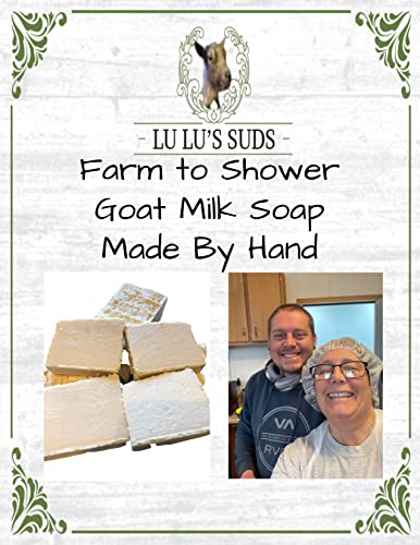 All Natural Goat Milk Soap Bar - Olive, Palm Kernel, Shea & Coconut Oils - Handmade Homemade Soap with Rice Bran & Castor Oils - No Dyes or Harmful Chemicals - Ella’s Strawberry Shortcake Scent - 74-75 oz Full Loaf - Perfect for Sensitive Skin, Gifts & Eco-Friendly Bath Routine