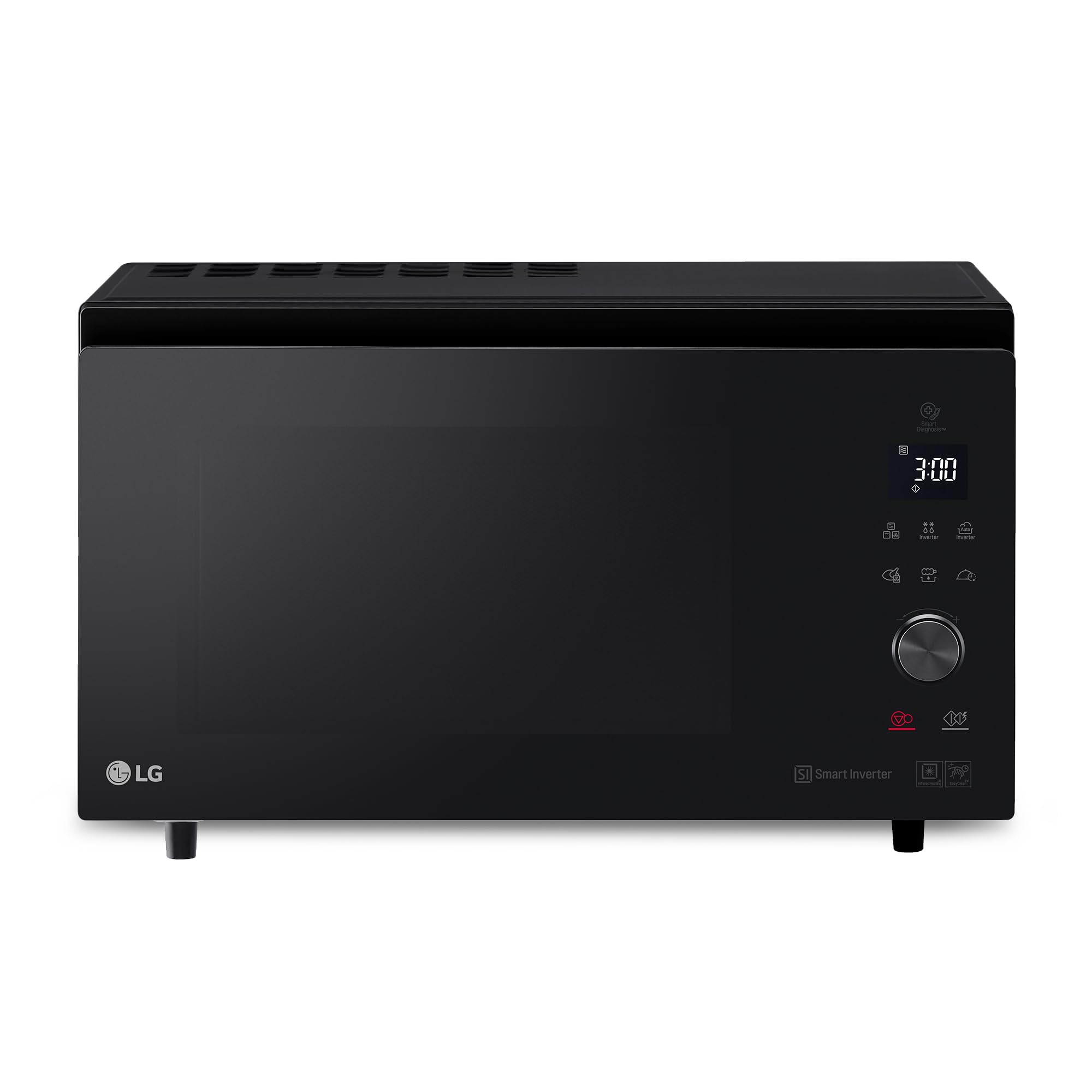 **LG MJ3965ACS 4-in-1 Smart Inverter Microwave Oven - 39L Capacity, 1850W Convection, 950W Grill, 1100W Microwave - Black | Perfect for Baking, Grilling & Reheating in Modern Kitchens**