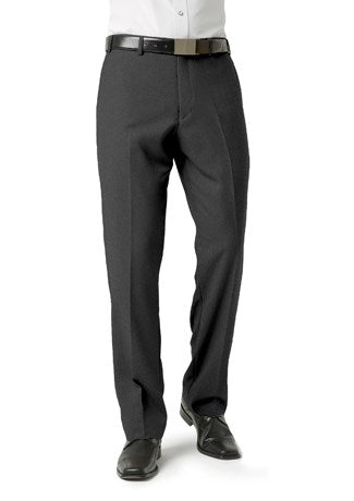 Men's Classic Flat Front Dress Pants - Slim Fit, Comfortable & Stylish for Office, Business & Formal Occasions