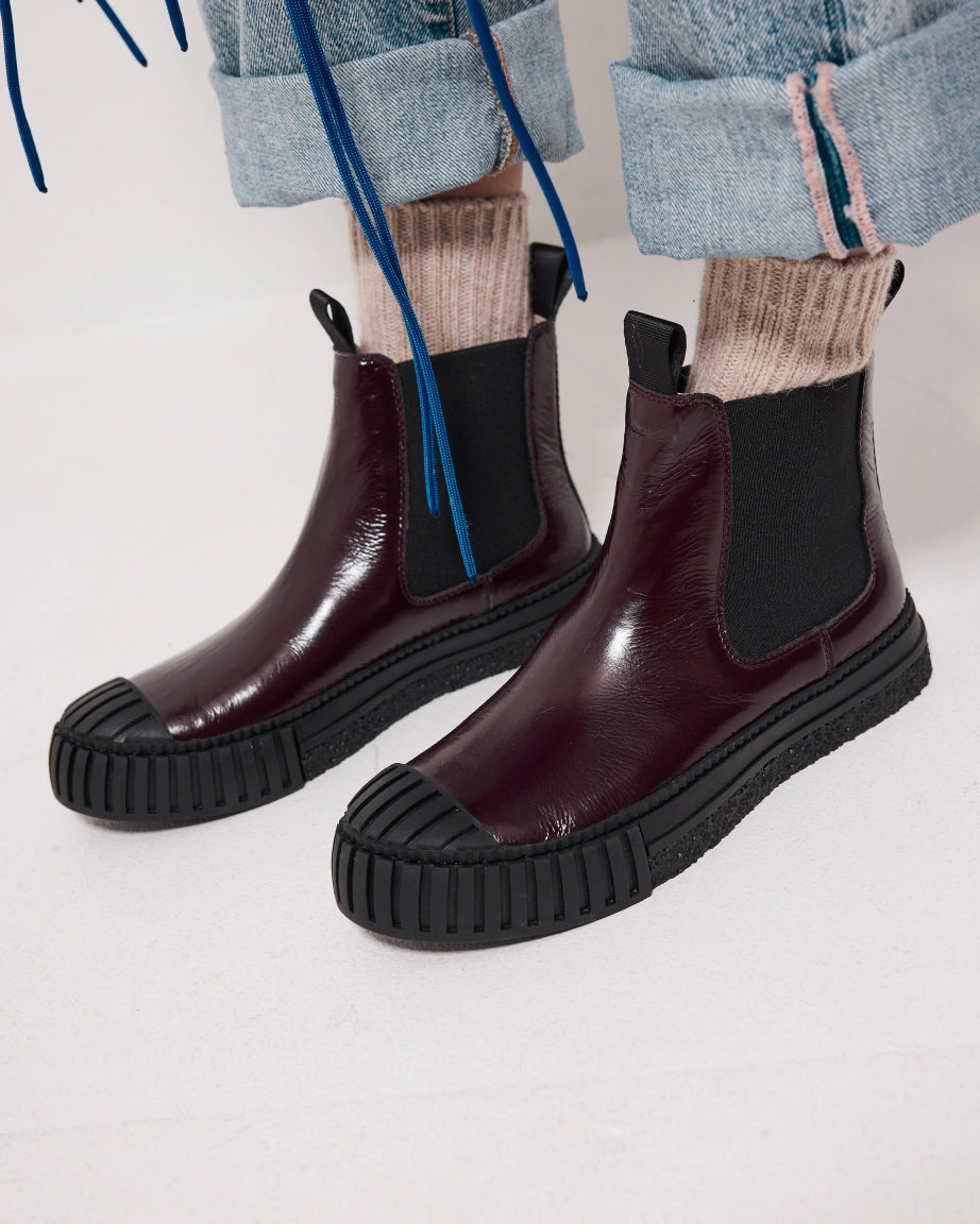 Barbar Leather Chelsea Boots for Men - Waterproof & Comfortable Ankle Boots | Cherry Ripple Color | Perfect for Casual Wear, Office & Outdoor Activities