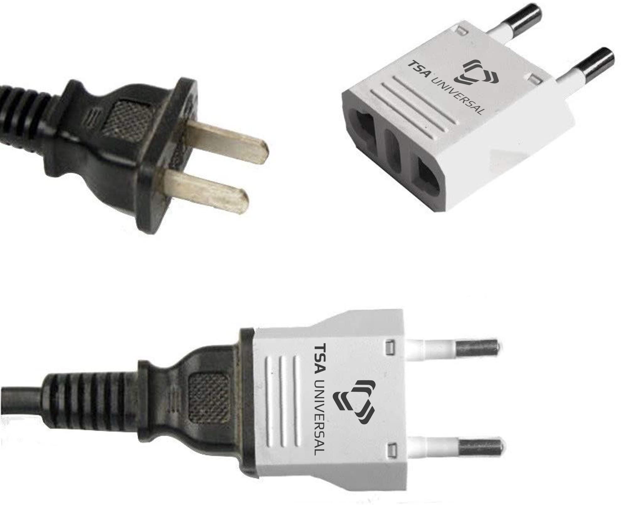 US to St Barts Travel Power Adapter - 6 Pack White Universal Plug Converter for North American Devices to Barthelemois Outlets - Compatible with Phones, Tablets, eReaders | Perfect for Caribbean Vacations, Business Trips & Cruise Travel