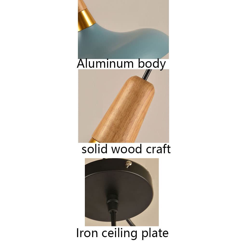 CHENKUI Modern Danish Style Wooden Ceiling Light - Minimalist Semi-Embedded Chandelier with Frosted Finish for Kitchen Island, Hallway & Bar Lighting | Restaurant Decor & Home Interior Design