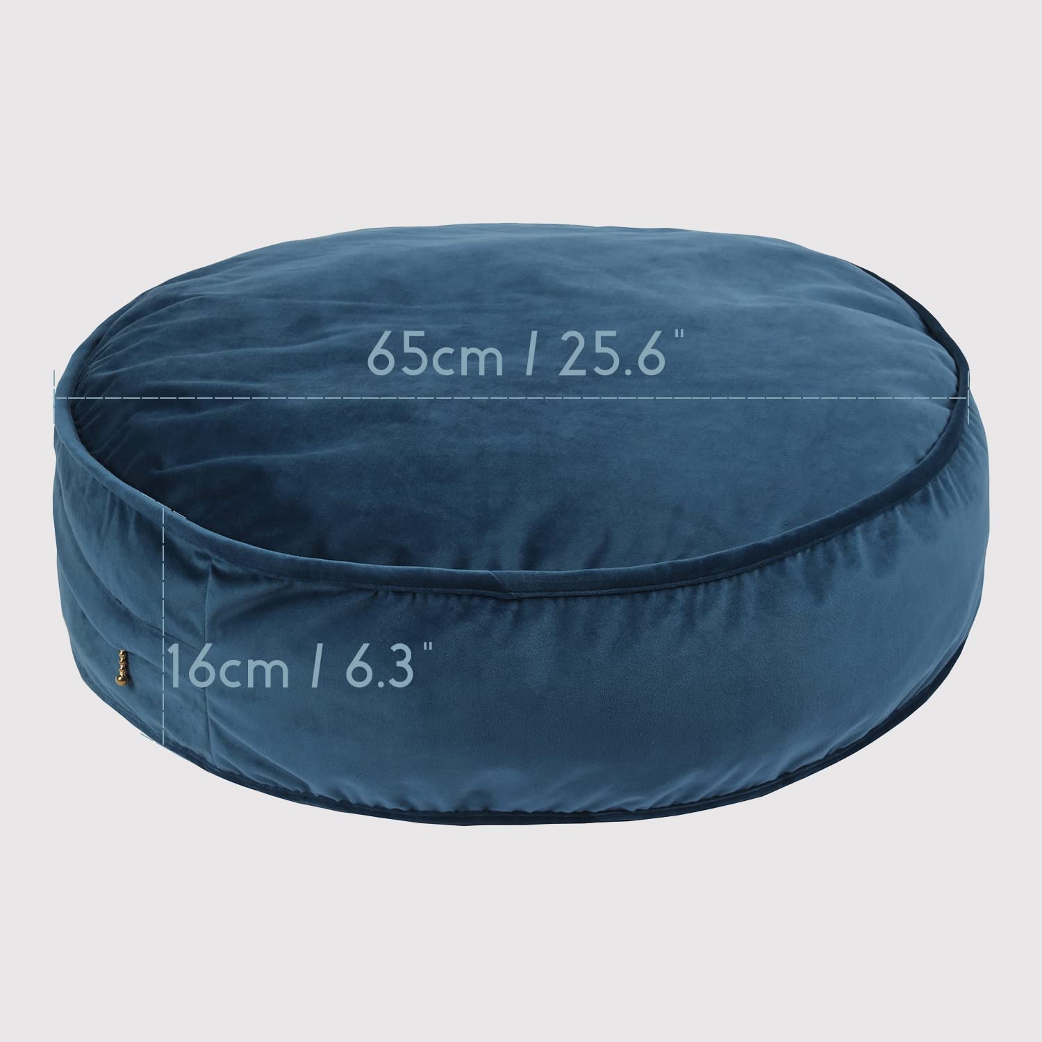 Velvet Round Floor Pillow - 25.6
