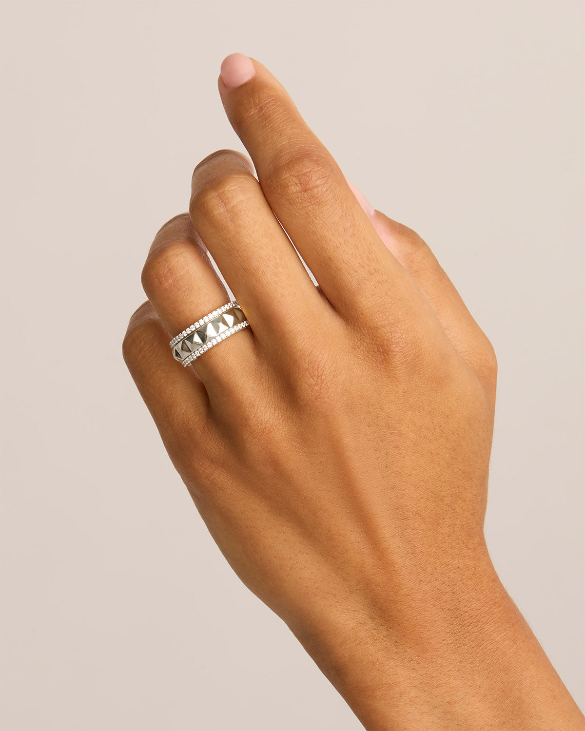 Sterling Silver Spinning Meditation Ring - One Breath at a Time - Stress Relief & Mindfulness Tool for Anxiety, Focus & Relaxation - Perfect for Yoga, Meditation & Daily Mindfulness Practice