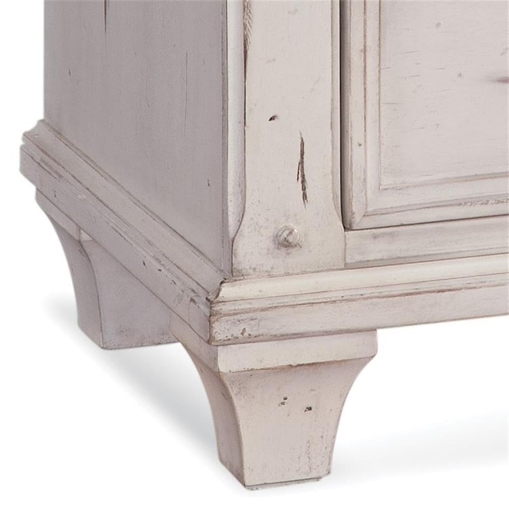 American Woodcrafters Sedona Antique White Wood 3-Drawer Nightstand - Bedside Table for Bedroom Furniture with Storage | Perfect for Master Bedroom, Guest Room & Apartment Decor