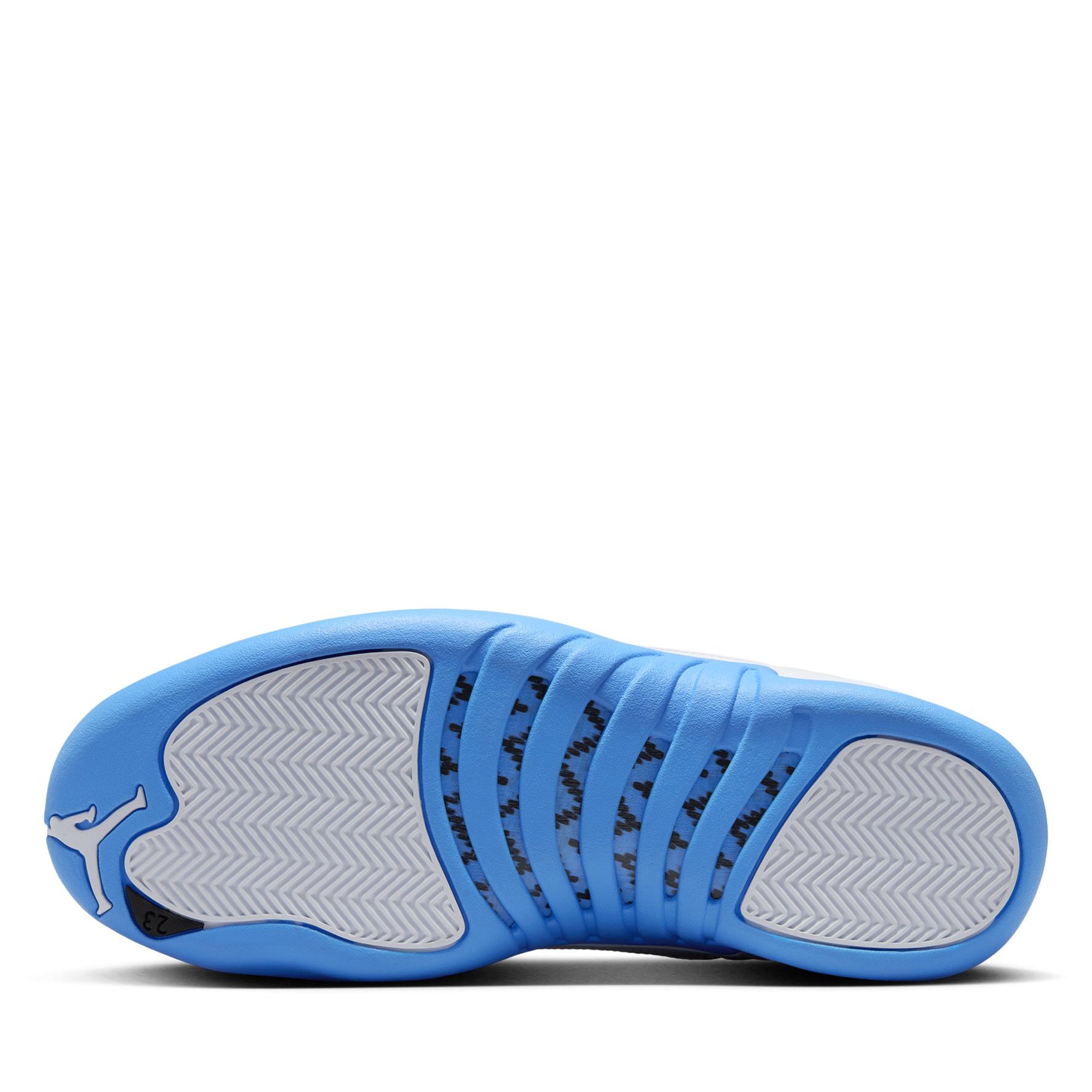 Air Jordan 12 Retro 'Melo' Basketball Shoes - White/University Blue - Men's Sneakers for Sports & Casual Wear