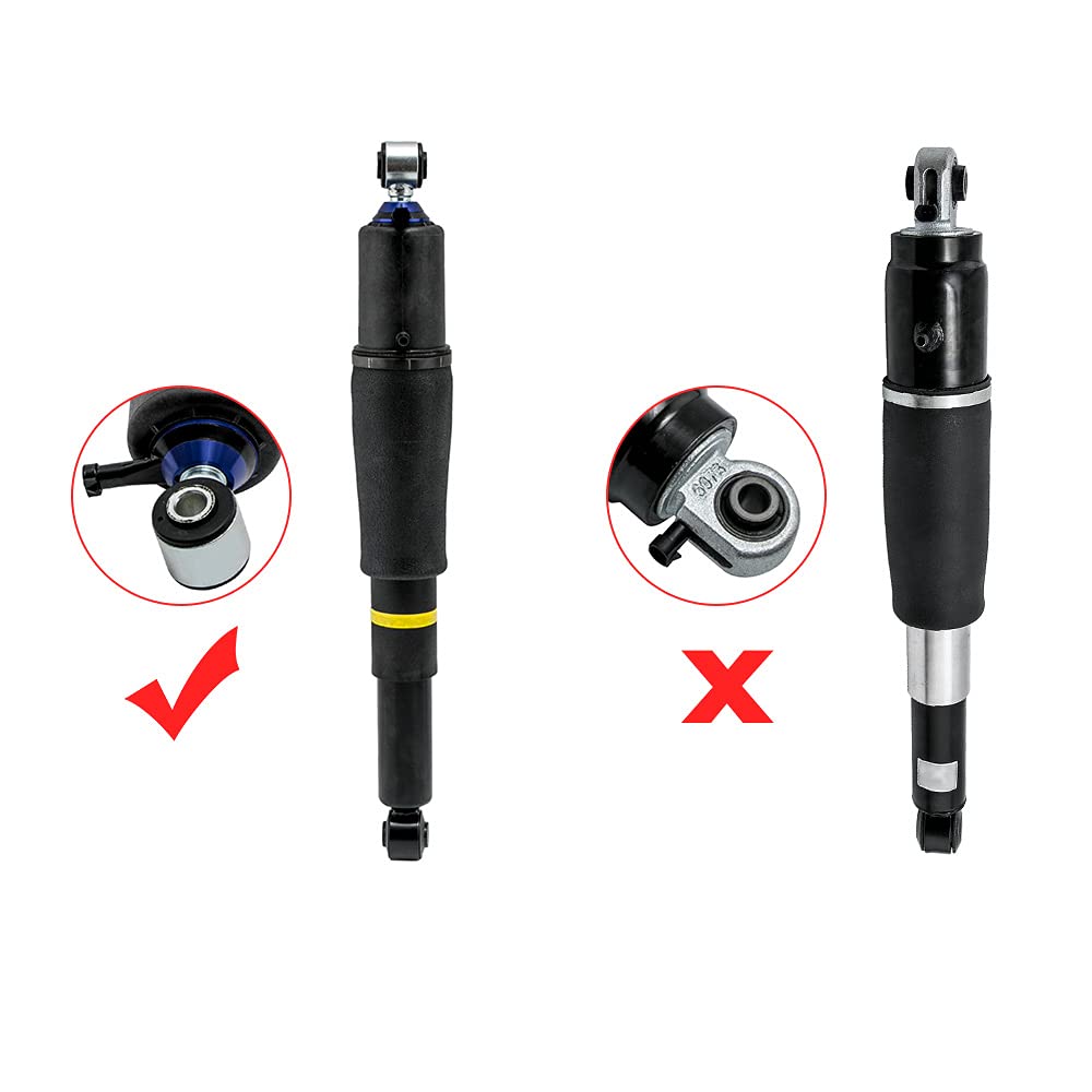 Rear Air Shocks Suspension Strut with Air Compressor Kit - Compatible with Chevy Tahoe, Suburban 1500, GMC Yukon & Cadillac Escalade SUV (2000-2014) - OEM# 25979391 - Perfect for Off-Roading, Towing & Heavy Loads