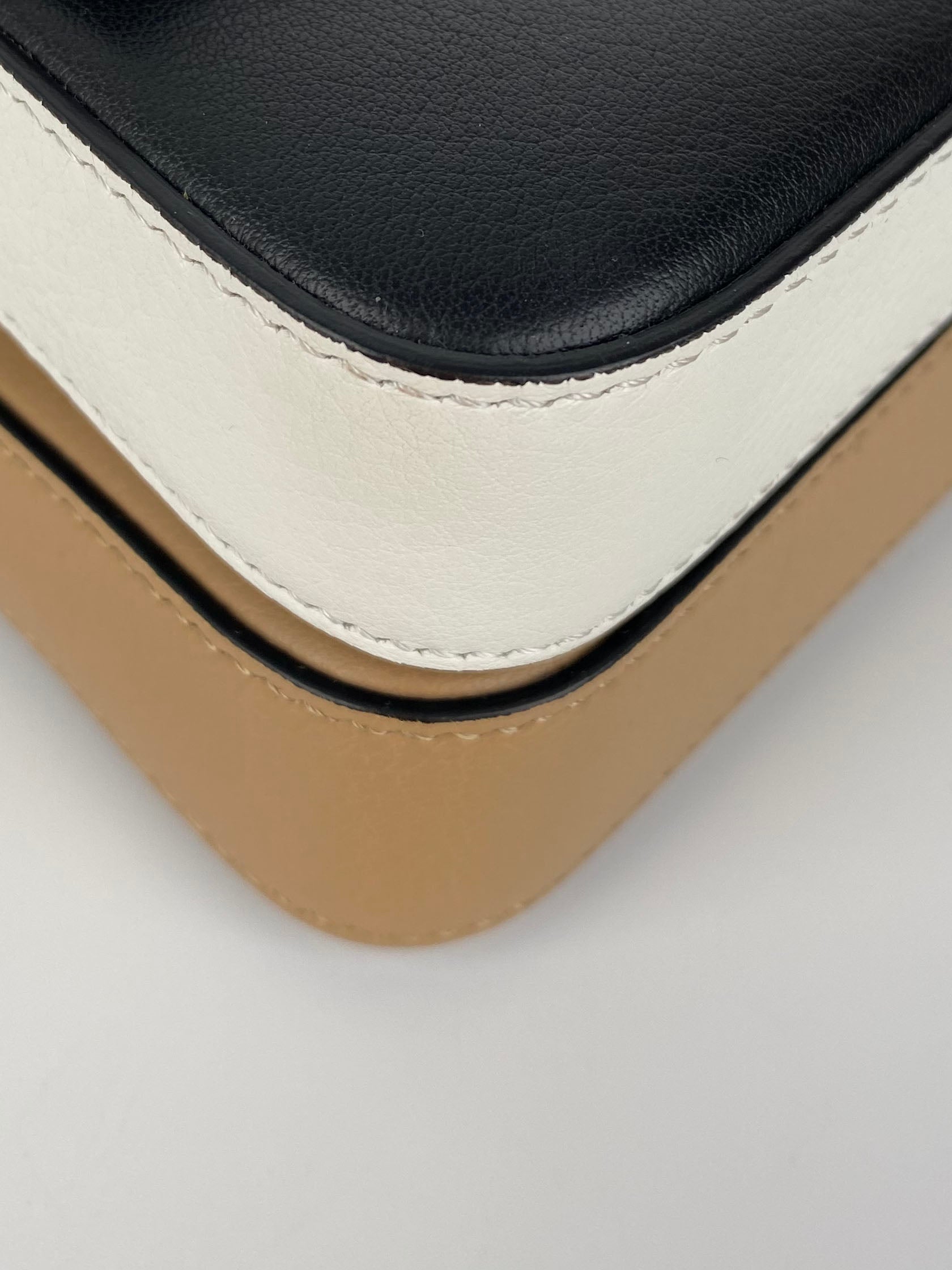 Fendi Black & Nude Micro Double Baguette Bag - Luxury Designer Crossbody Purse for Women | Perfect for Evening Parties, Date Nights & Special Occasions