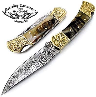 Handcrafted Ram Horn Scrimshaw Art - 7.6